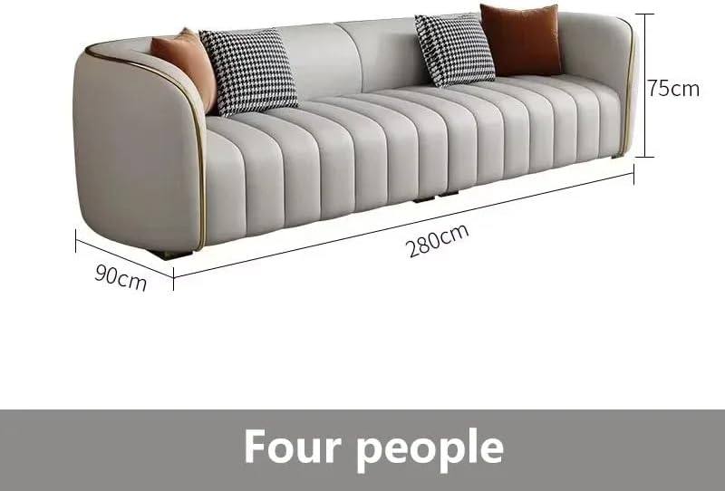 Aroma Homes Modern Luxury Curved Sofa Set - 3+2+1 Seater Living Room Lounge Couch with Velvet Upholstery & Gold Accents - Image 4